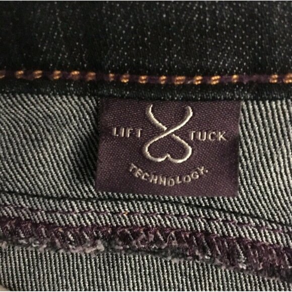 NYDJ Women Jeans Bootcut Lift Tuck Dark Wash Stretchy Mid Rise Made USA Size 6P - Picture 4 of 8